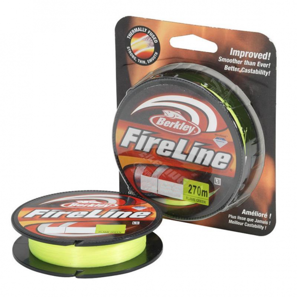 Леска Berkley FireLine 0,15mm 7,9kg 270m, Flame Green (зелёный неон) в Иваново
