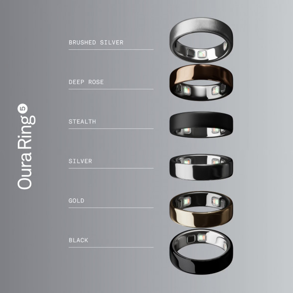Умное кольцо Oura Ring 5 (размер 7), матовое серебро/Brushed Silver в Иваново