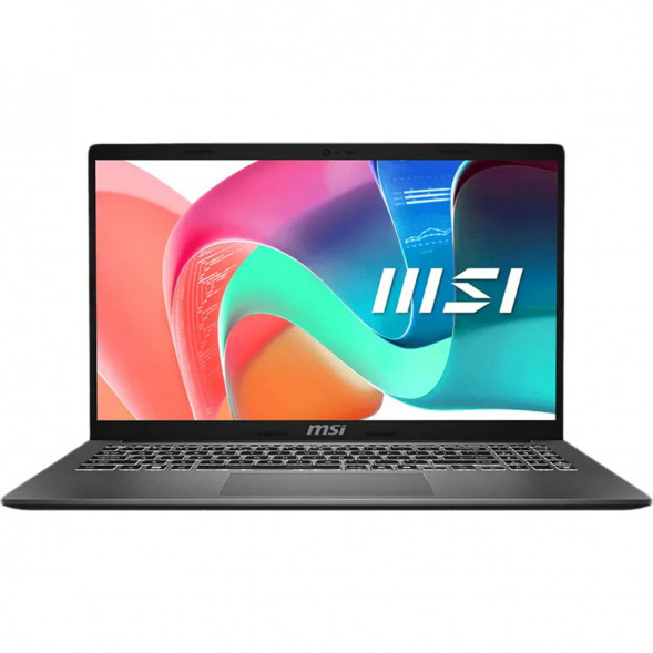 Ноутбук MSI Modern 15 F1MXG-1280RU (15.6&amp;quot;, IPS, Intel Core 7 150U, 10 ядер, 16 ГБ DDR5, SSD 512 ГБ, Intel Iris Xe Graphics, Windows 11), чёрный в Иваново