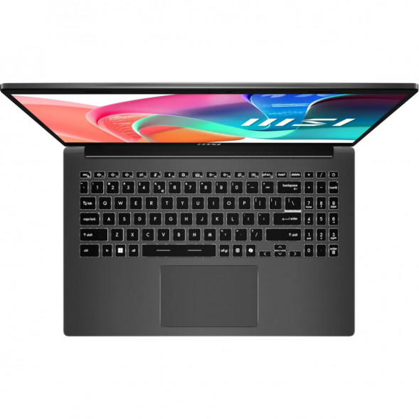 Ноутбук MSI Modern 15 F1MXG-1280RU (15.6&amp;quot;, IPS, Intel Core 7 150U, 10 ядер, 16 ГБ DDR5, SSD 512 ГБ, Intel Iris Xe Graphics, Windows 11), чёрный в Иваново