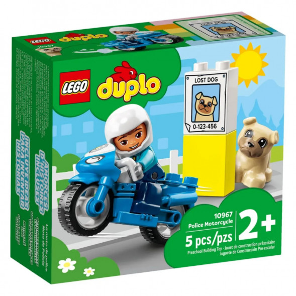 Конструктор LEGO DUPLO 10967 Полицейский мотоцикл в Иваново