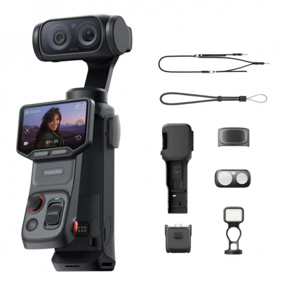 Экшн-камера Insta360 Luna Ultra Fill Light Bundle, Cosmic Black в Иваново