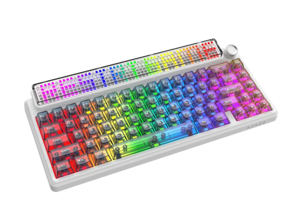 Беспроводная игровая механическая клавиатура Ajazz Pixel 68, 8K, Hot-Swap, RGB, с матричным LED экраном в Иваново