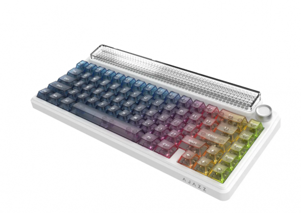 Беспроводная игровая механическая клавиатура Ajazz Pixel 68, 8K, Hot-Swap, RGB, с матричным LED экраном в Иваново