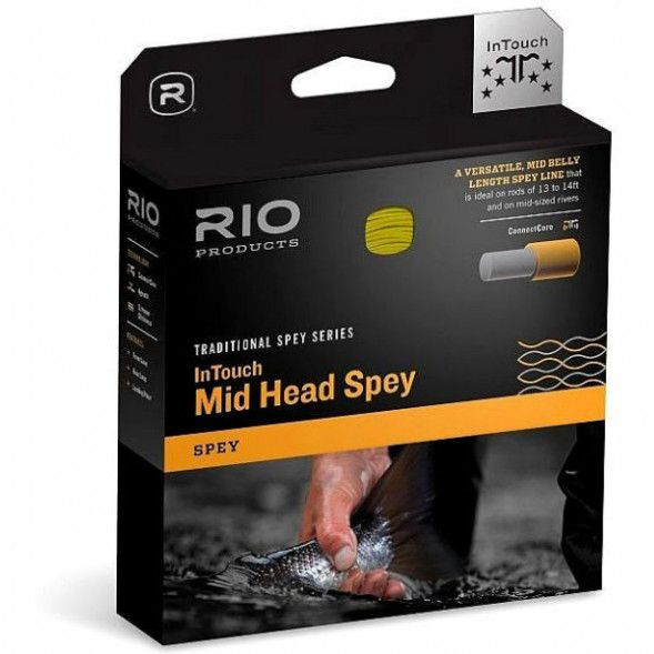 Леска RIO InTouch Mid Head Spey 10/11F 785gr, Green/Orange/Straw в Иваново