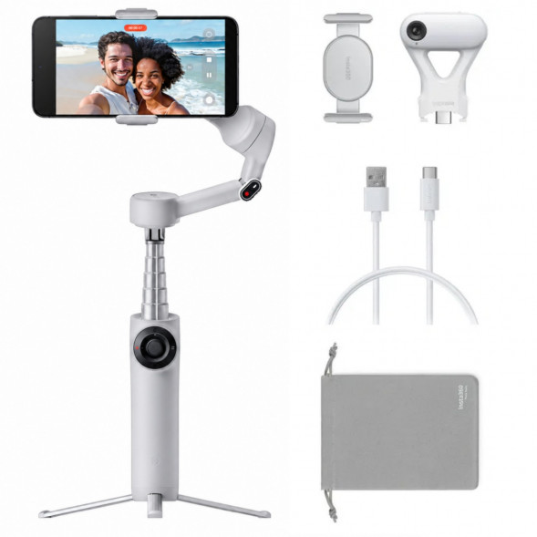 Стабилизатор Insta360 Flow 2 AI Tracker Bundle, Stone Gray в Иваново