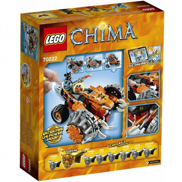 Конструктор LEGO Legends of Chima 70222 Огненный Вездеход Тормака в Иваново