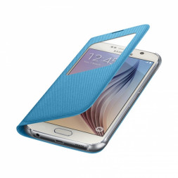 Чехол для Samsung Galaxy S6 S-View Cover (EF-CG920BLE), Blue