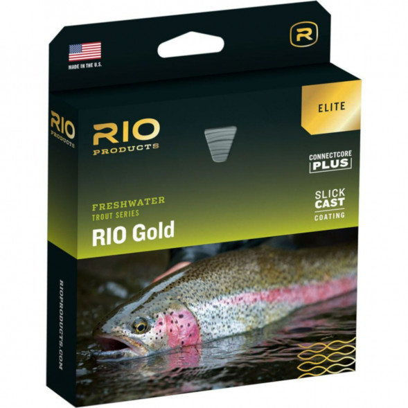 Леска RIO Elite Gold WF8F, Moss/Gold/Gray в Иваново