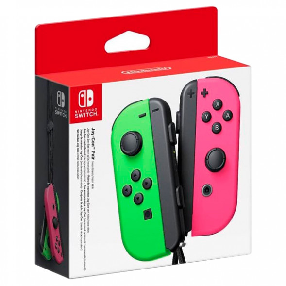 Геймпад Nintendo Switch Joy-Con controllers Duo, зеленый/розовый в Иваново