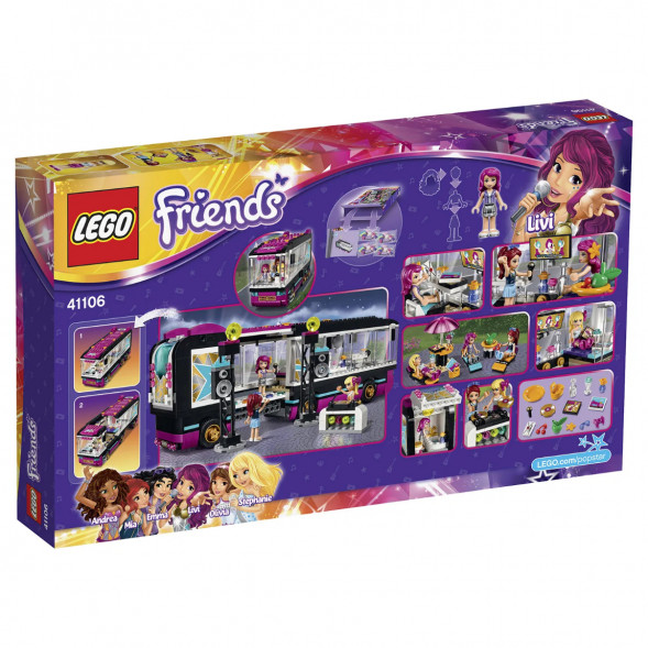 Конструктор LEGO Friends 41106 Поп звезда: гастроли в Иваново