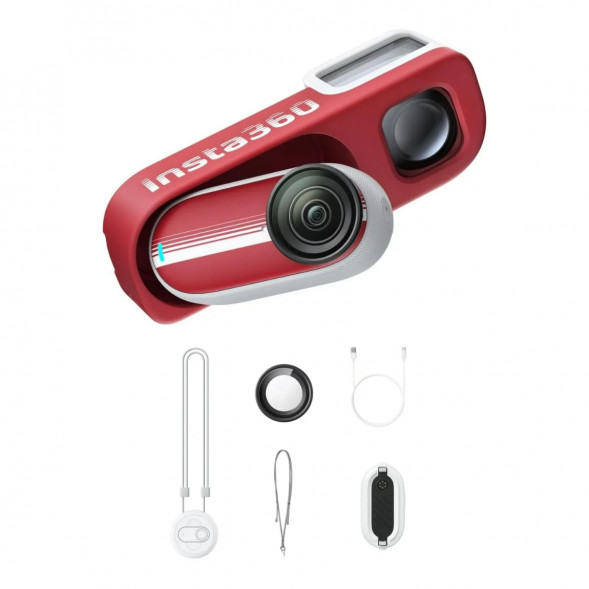Экшн-камера Insta360 Go 3S Retro Bundle Special Edition 64ГБ, Red в Иваново