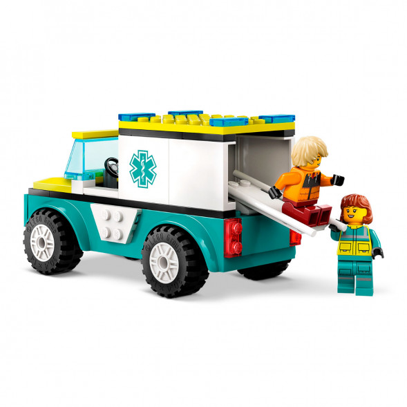 Конструктор LEGO City 60403 Скорая помощь и сноубордист в Иваново