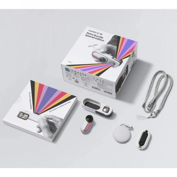 Экшн-камера Insta360 Go 3S Retro Bundle Special Edition 64ГБ, White в Иваново
