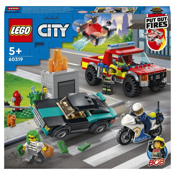 Конструктор LEGO City Fire 60319 Пожарная бригада и полицейская погоня в Иваново