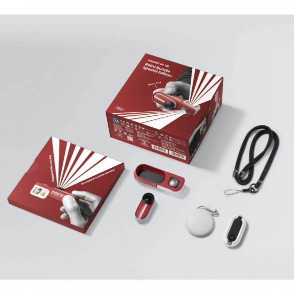 Экшн-камера Insta360 Go 3S Retro Bundle Special Edition 128ГБ, Red в Иваново