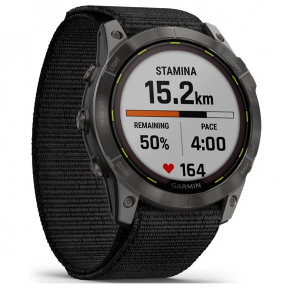 Умные часы Garmin Enduro 2 угольно-серый DLC титановый с нейлоновым ремешком UltraFit 010-02754-01 в Иваново