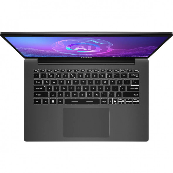 Ноутбук MSI Modern A14 AI+ F3HMG-041XRU (14&amp;quot;, IPS, AMD Ryzen AI 5 330 2ГГц, 4 ядра, 16ГБ DDR5, 512ГБ SSD, AMD Radeon 820M, без ОС), серый в Иваново